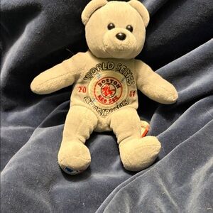 Gray World Series Champion Teddy Bear